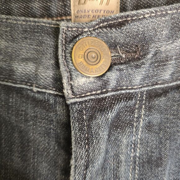 Citizens Of Humanity Men's 32 Blue Collar Sid Dark Wash Straight Leg Denim Jeans - Picture 6 of 15